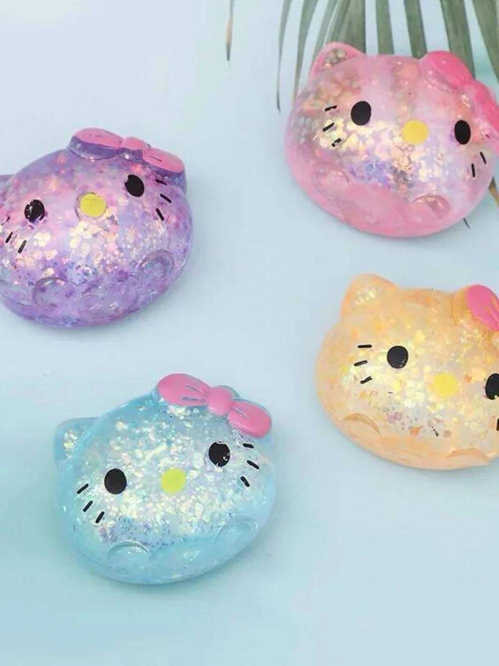 Hello Kitty Needoh feel Squishies Set - Pink, Purple, Blue, Orange 12 pieces box